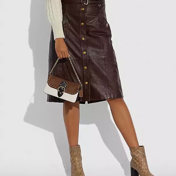 COACH- Beat Crossbody Clutch With Rivets - Picture 7 of 7